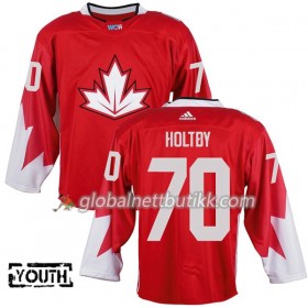 Canada Hockeydrakt Braden Holtby 70 World Cup i ishockey 2016 Rød - Barn